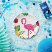 Flamingo-PapierParty-Teller-Geschirr Pappteller (Party)