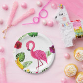 Flamingo-PapierParty-Teller-Geschirr Pappteller (Party)
