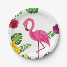 Flamingo-PapierParty-Teller-Geschirr Pappteller