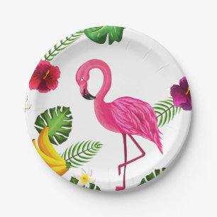 Flamingo-PapierParty-Teller-Geschirr Pappteller