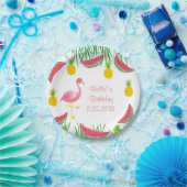 Flamingo-PapierTeller Pappteller (Party)