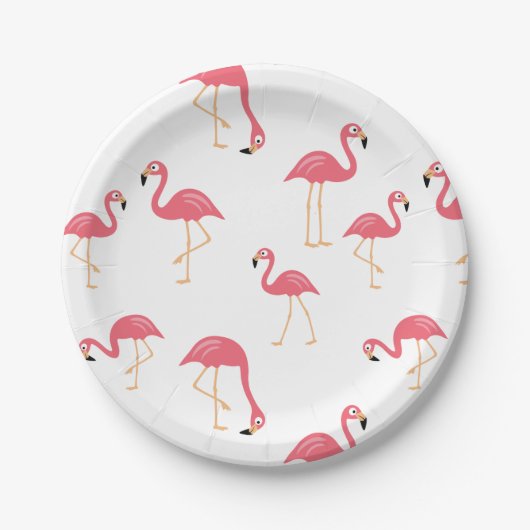 Flamingo Pappteller (Vorderseite)