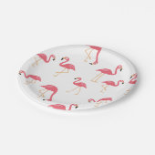 Flamingo Pappteller (Schrägansicht)
