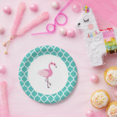 Flamingo-Pappteller Pappteller (Party)