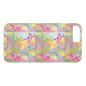 Flamingo-Parade Case-Mate iPhone Hülle (Rückseite (Horizontal))