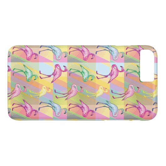Flamingo-Parade Case-Mate iPhone Hülle (Rückseite (Horizontal))