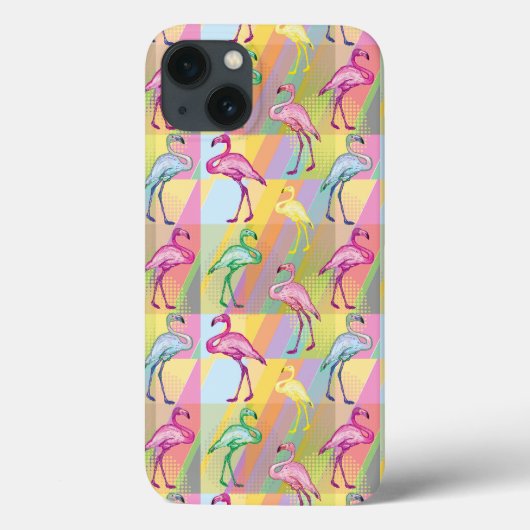 Flamingo Parade Case-Mate iPhone Hülle (Rückseite)