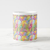 Flamingo-Parade Jumbo-Tasse (Vorderseite)