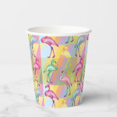 Flamingo Parade Pappbecher (Rückseite)