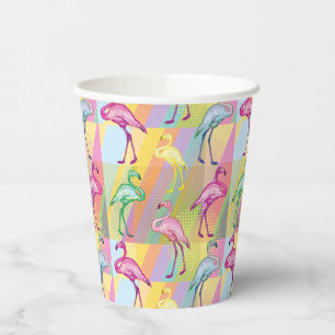 Flamingo Parade Pappbecher