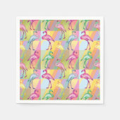 Flamingo Parade Serviette (Vorderseite)
