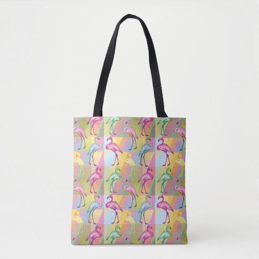 Flamingo-Parade Tasche (Vorderseite)