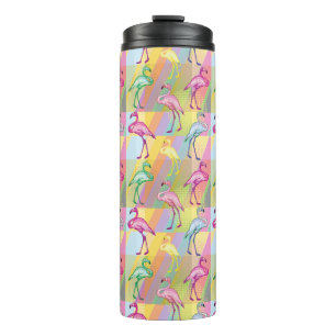 Flamingo-Parade Thermosbecher
