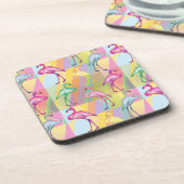 Flamingo-Parade Untersetzer (Linke Seite)