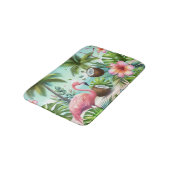 Flamingo-Paradies Badematte (Schrägansicht)