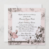 Flamingo-Paradies Einladung (Rückseite)