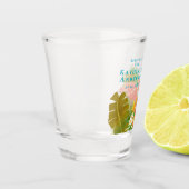 Flamingo-Paradies Schnapsglas (Links)