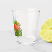 Flamingo-Paradies Schnapsglas (Rechts)