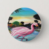 Flamingo Paradise Button (Vorderseite)
