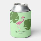 "Flamingo Paradise" Custom Can Cooler mit Tropica Dosenkühler (Kanne Vorderseite)