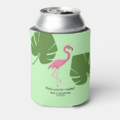 "Flamingo Paradise" Custom Can Cooler mit Tropica Dosenkühler (Kanne Rückseite)