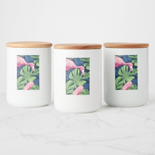 Flamingo Paradise Jar Lebensmitteletikett (Flaschen)