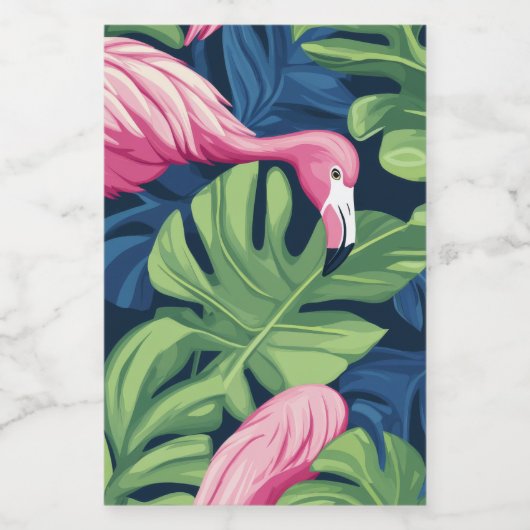 Flamingo Paradise Jar Lebensmitteletikett (Einzelnes Label)