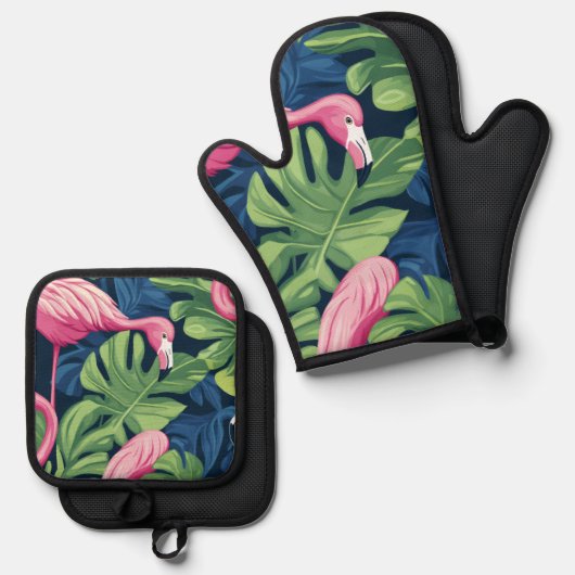 Flamingo Paradise Kitchen Set (Vorderseite/Rückseite)