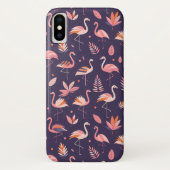 Flamingo Paradise Pattern Case-Mate iPhone Hülle (Rückseite)