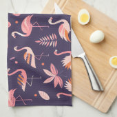 Flamingo Paradise Pattern Geschirrtuch (Viertel Falte)