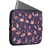 Flamingo Paradise Pattern Laptopschutzhülle (Vorne Rechts)