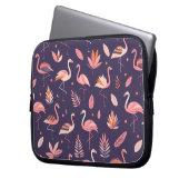 Flamingo Paradise Pattern Laptopschutzhülle (Vorderseite Links)