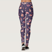 Flamingo Paradise Pattern Leggings (Rückseite)