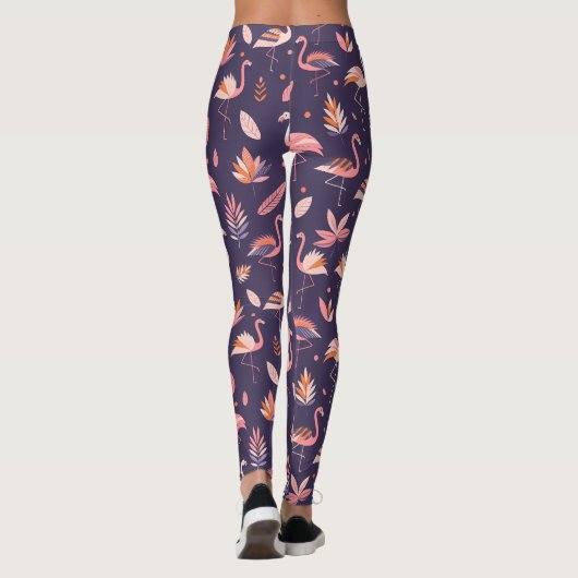 Flamingo Paradise Pattern Leggings (Rückseite)