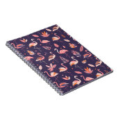 Flamingo Paradise Pattern Notizblock (Rechte Seite)