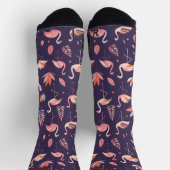 Flamingo Paradise Pattern Socken (Oben)