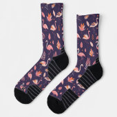 Flamingo Paradise Pattern Socken (Links)