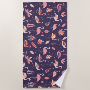 Flamingo Paradise Pattern Strandtuch