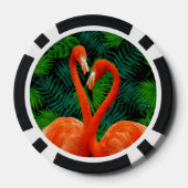 Flamingo Paradise Poker Chips, Black Pokerchips (Rückseite)