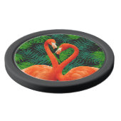 Flamingo Paradise Poker Chips, Black Pokerchips (Oberseite)