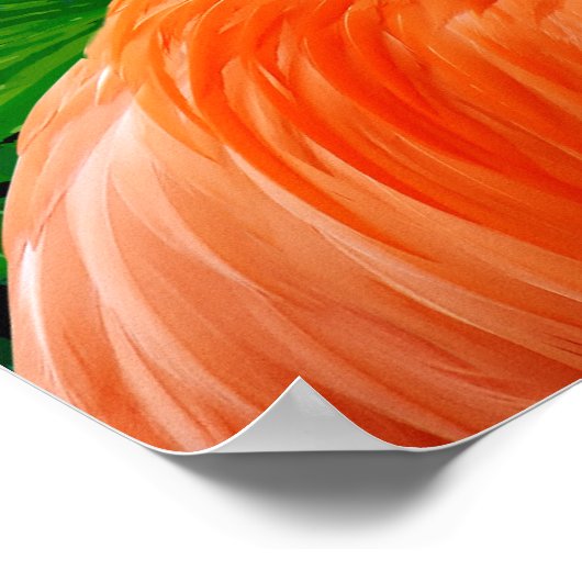 Flamingo Paradise Poster (Ecke)