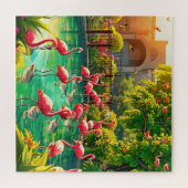 Flamingo Paradise Puzzle (Horizontal)