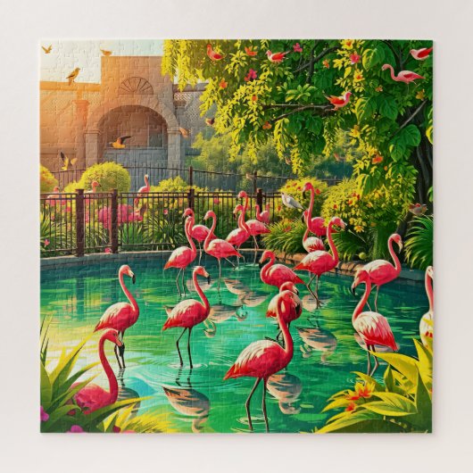 Flamingo Paradise Puzzle (Vertikal)