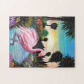 Flamingo Paradise Puzzle (Horizontal)