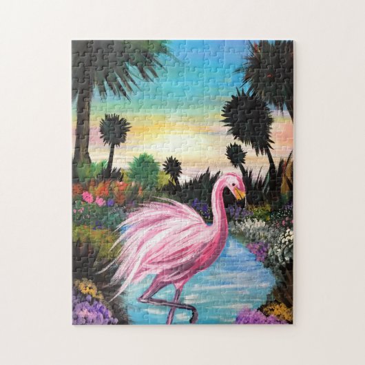 Flamingo Paradise Puzzle (Vertikal)