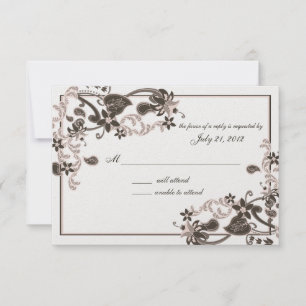 Flamingo Paradise RSVP Karte