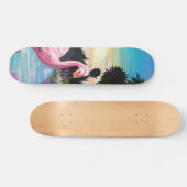 Flamingo Paradise Skateboard (Horizontal)