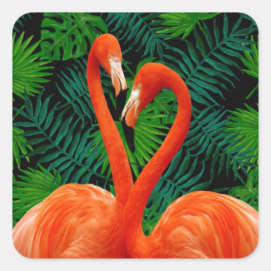 Flamingo Paradise Sticker (Vorderseite)