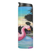 Flamingo Paradise Thermosbecher (Nach rechts gedreht)