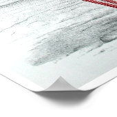 FLAMINGO PARK Flamingo Flock Flock Kunstdrucken Poster (Ecke)